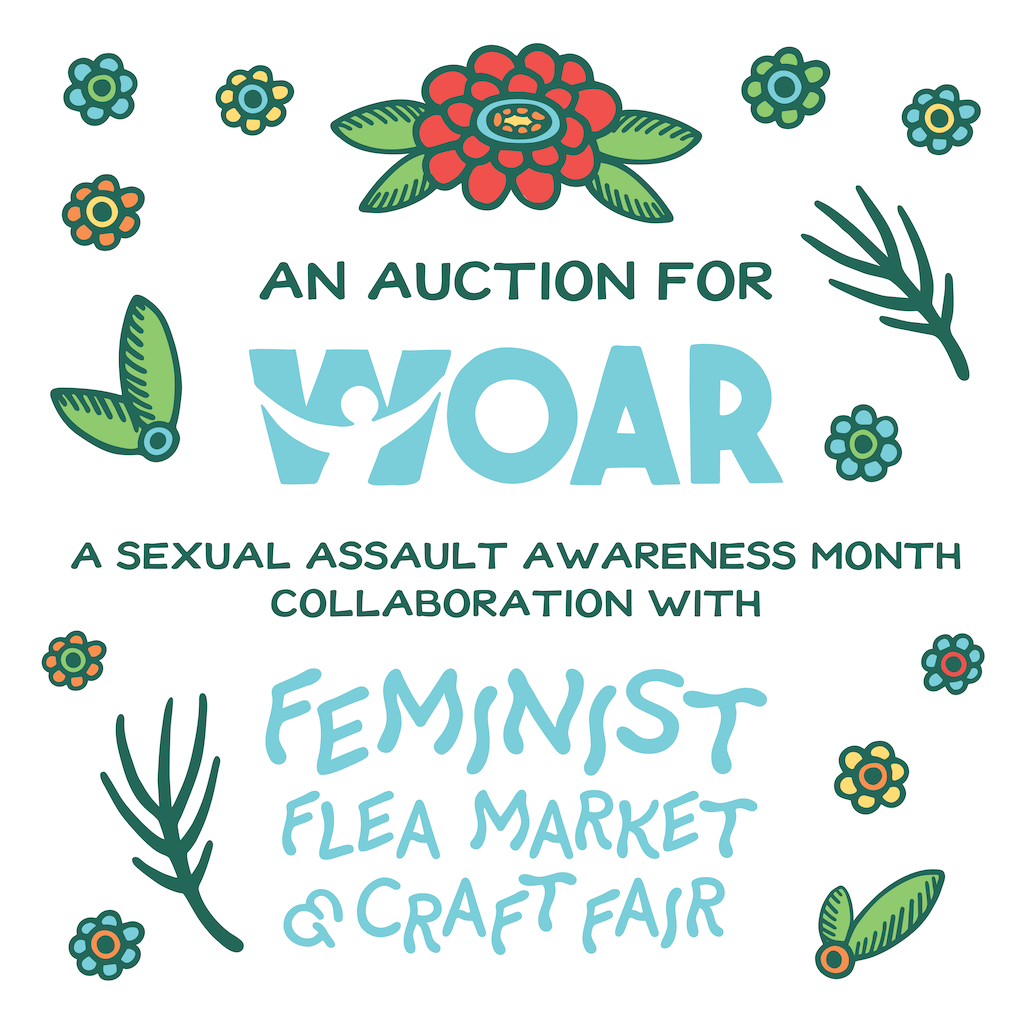 Philly’s House Cat and the Feminist Flea Market and Craft Fair benefit WOAR via Instagram auction