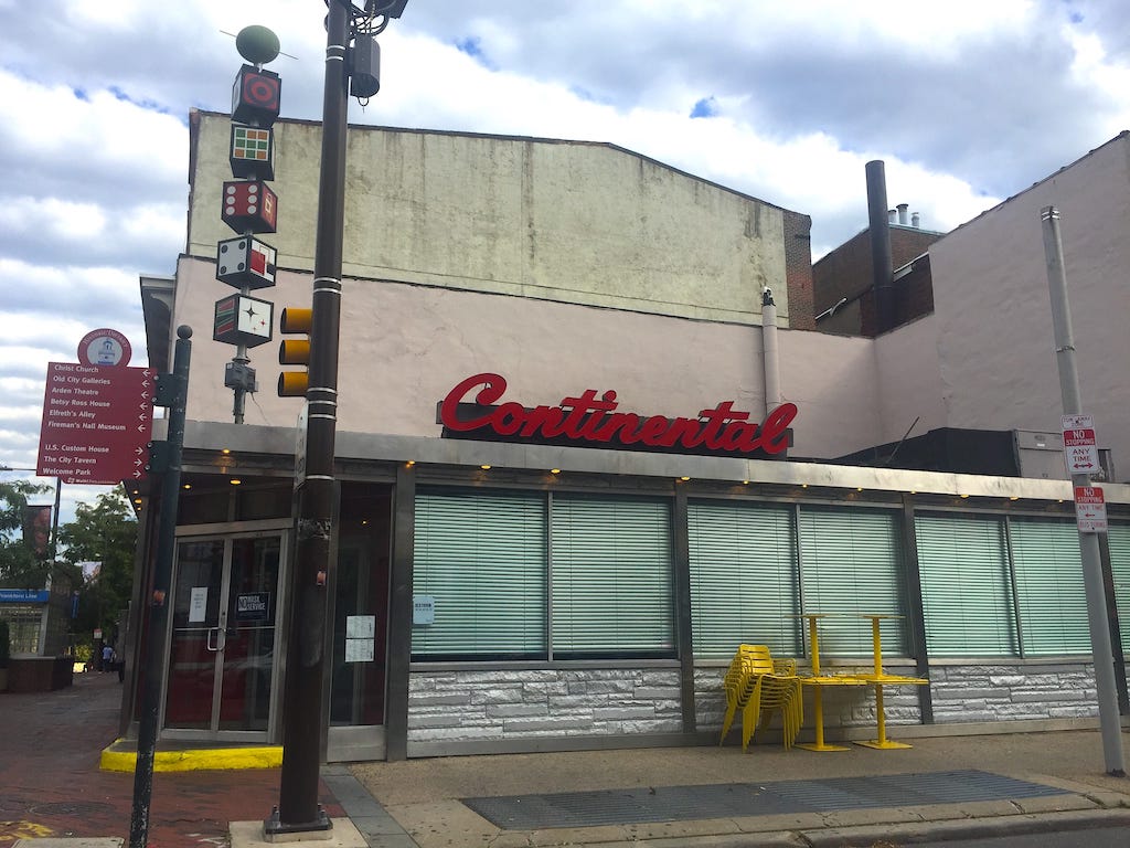 Stephen Starr’s The Continental Old City is taking a break and his Serpico partnership is shifting its menu to take out