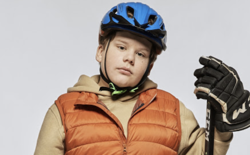 Maxwell Simkins stars in Disney+’s “The Mighty Ducks: Game Changers”