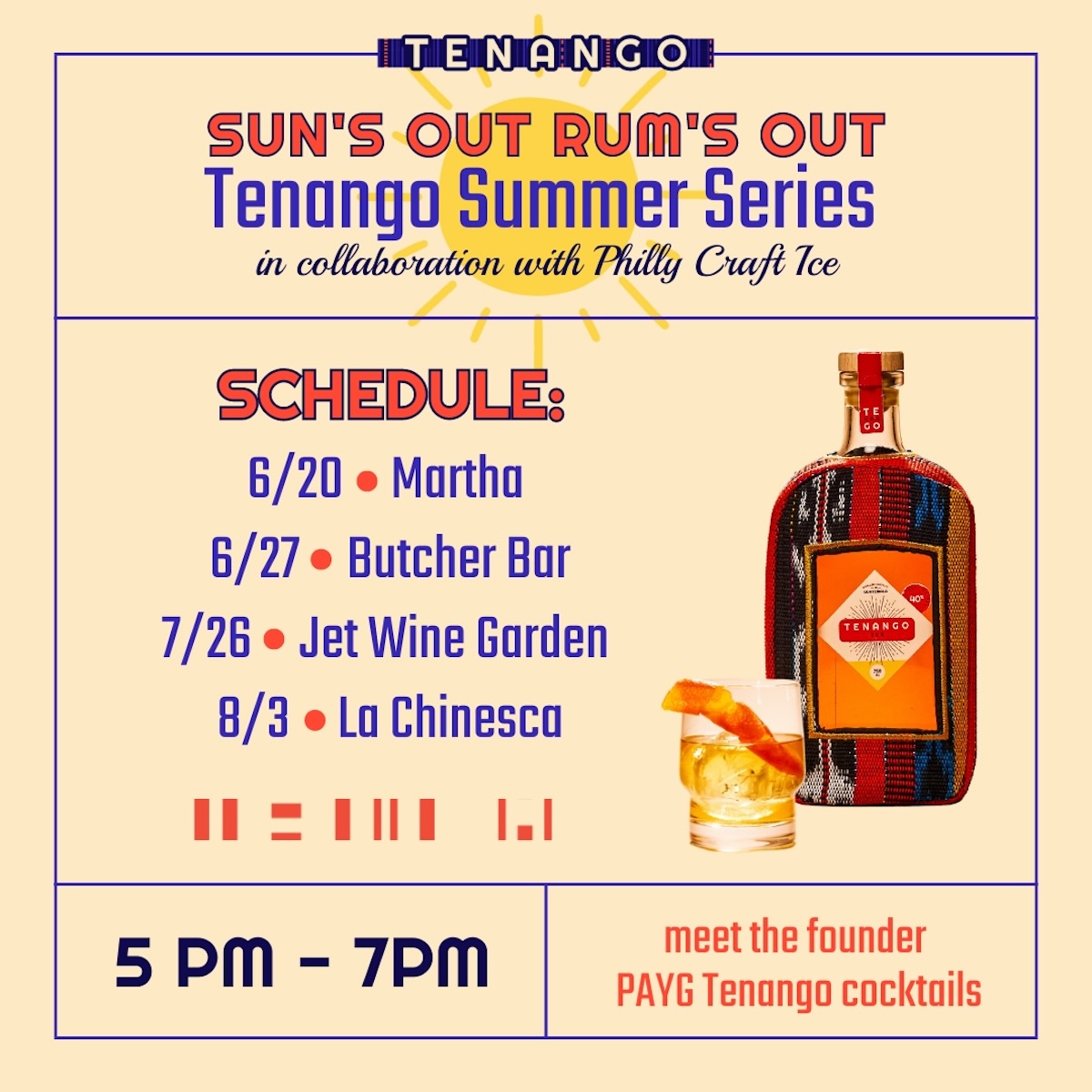 Tenango Rum Summer Pop-Up Series
