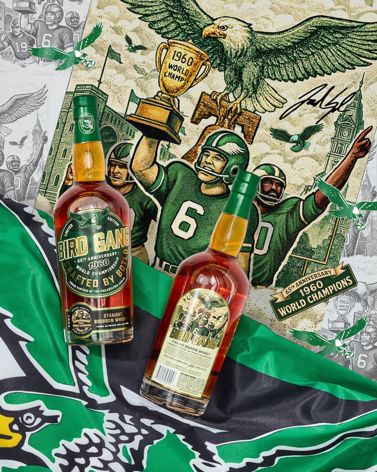 Bird Gang Spirits and the Eagles Bottle Series